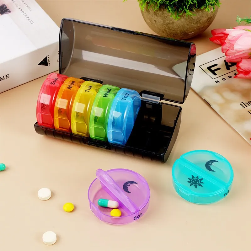 Weekly AM PM Pill Organizer